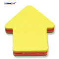 Self-adhesive assorted die-cut shaped sticky notes